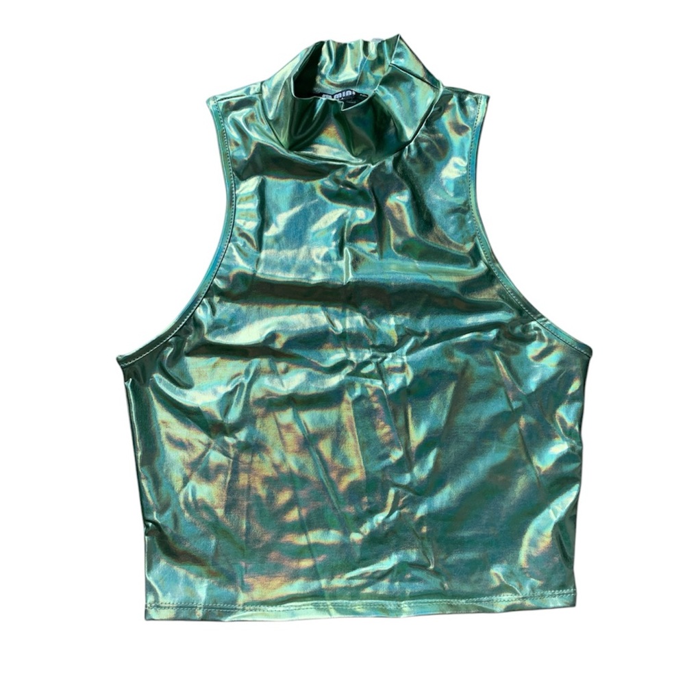 G Mini Metallic Green Top S
